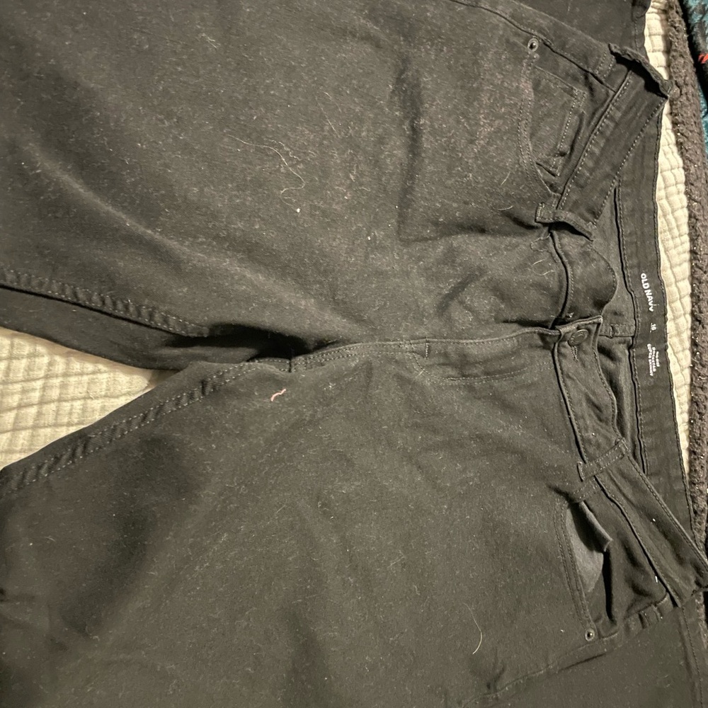 Old Navy black rockstar Super Skinny mid rise jeans 16L
